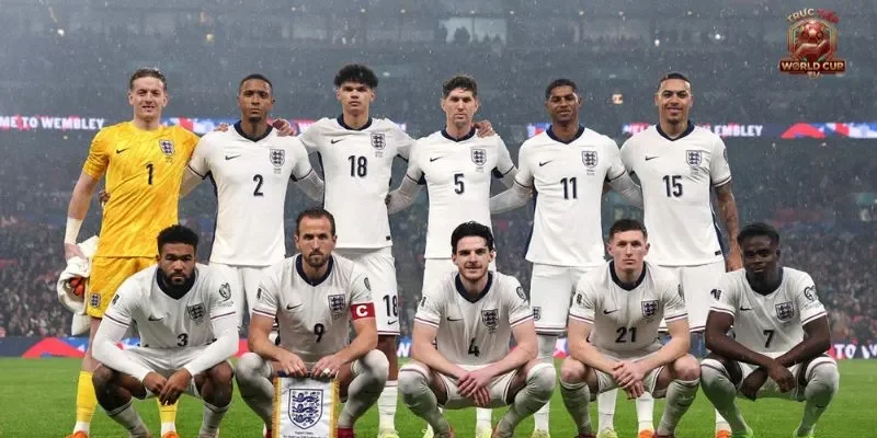Đội tuyển Anh đang ở vị trí thứ 2 trong bảng xếp hạng đội hình đắt giá nhất World Cup 2026
