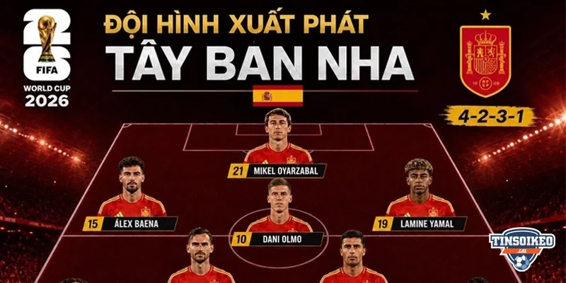 Đội hình Tây Ban Nha: Cỗ máy tấn công của De la Fuente